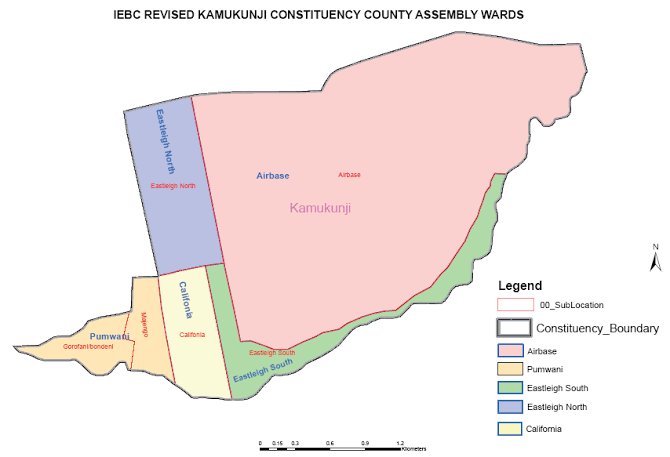 Kamukunji Sub-County Map