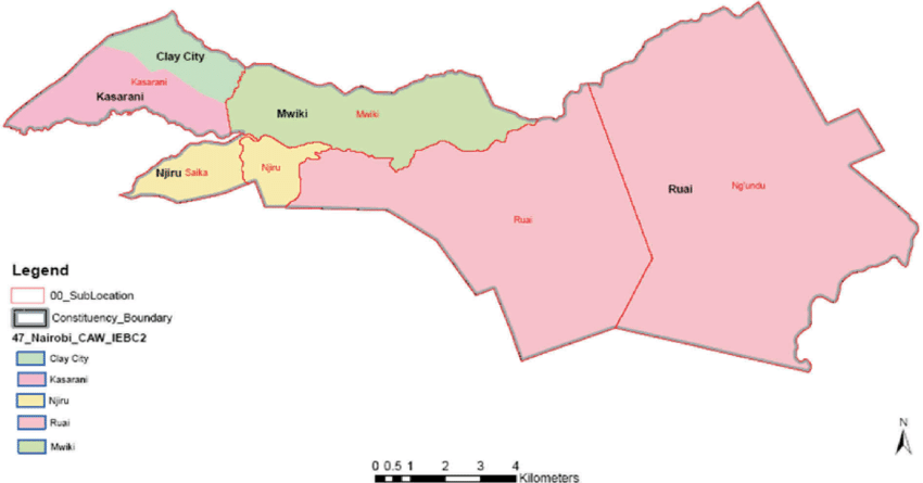 Kasarani Sub-County Map
