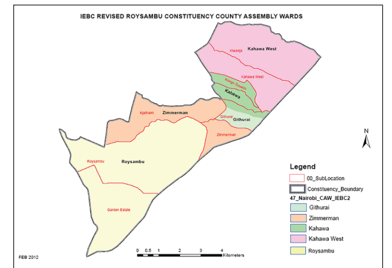 Roysambu Sub-County Map