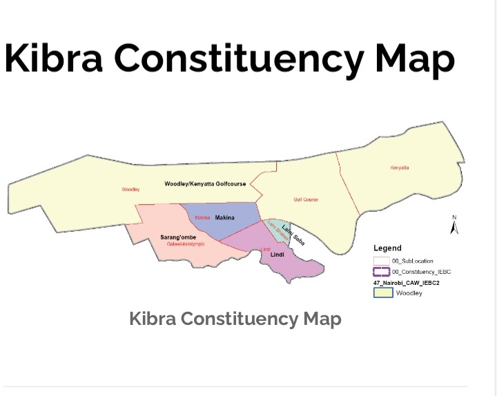 Kibra Sub-County map